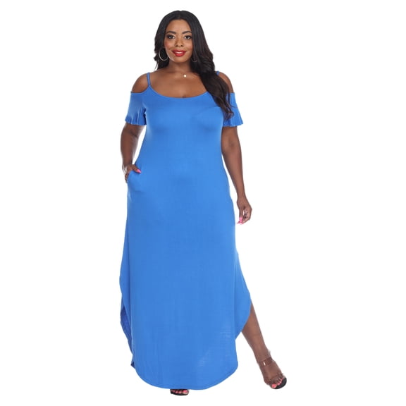 White Mark Women's Plus Size Lexi Maxi Dress