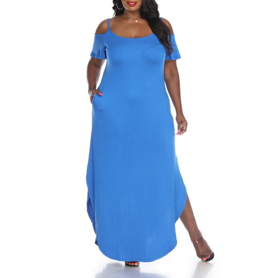 White Mark Women's Plus Size Lexi Maxi Dress