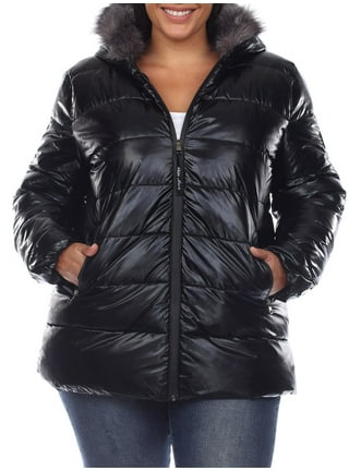 Cape Women's Harriet Long Line Plus Size Puffer Jacket Black