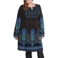thumbnail image 1 of White Mark Women's Plus Size Phebe Embroidered Sweater Dress, 1 of 4