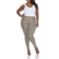 thumbnail image 1 of White Mark Women's Plus Size Printed Leggings, 1 of 4