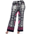 thumbnail image 1 of White Mark Women's Plus Size Printed Palazzo Pants, 1 of 5