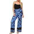 thumbnail image 1 of White Mark Women's Plus Size Printed Palazzo Pants, 1 of 3