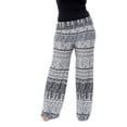 thumbnail image 1 of White Mark Women's Plus Size Printed Palazzo Pants, 1 of 2