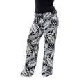 thumbnail image 1 of White Mark Women's Plus Size Printed Palazzo Pants, 1 of 3