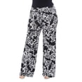 thumbnail image 1 of White Mark Women's Plus Size Printed Palazzo Pants, 1 of 2