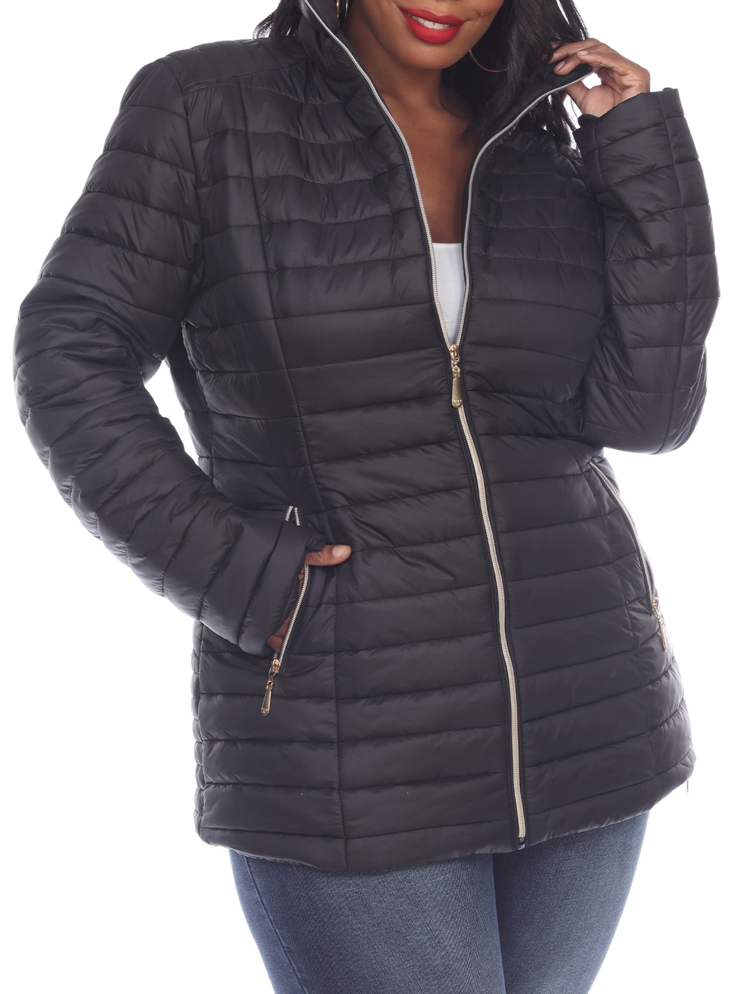 Shop White Mark Women's Plus Size Puffer Coat Great Prices Await