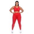 thumbnail image 1 of White Mark Women's Plus Size Racer Back Activewear Set, 1 of 5