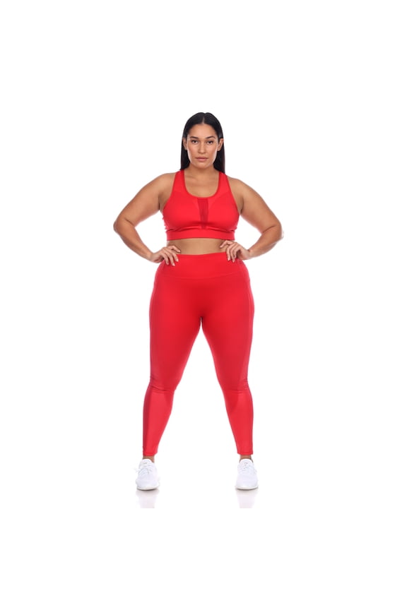 Women's Plus Size Racer Back Activewear Set