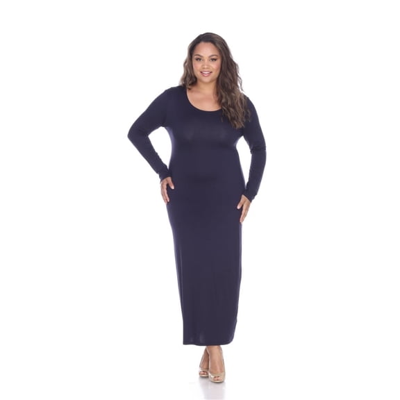 White Mark Women's Plus Size Ria Dress