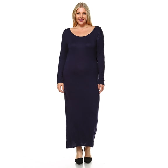 White Mark Women's Plus Size Ria Dress