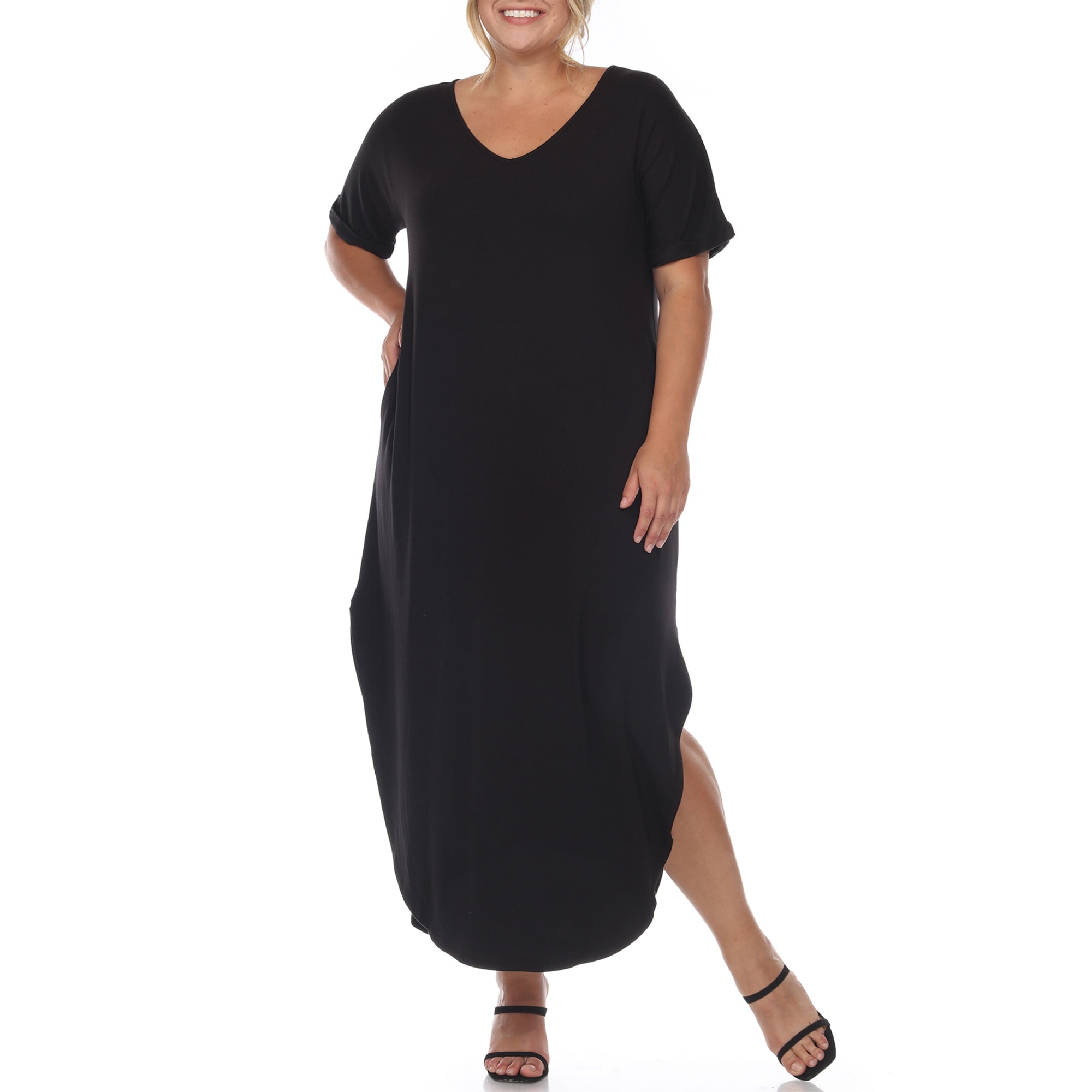 Customer reviews for White Mark Short Sleeve Maxi Dress, Women's Plus |  Walmart.com