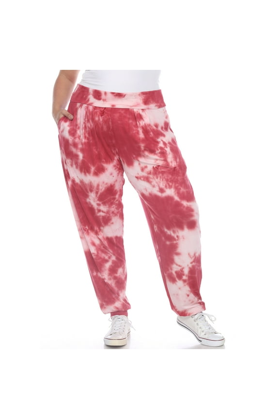 Women's Plus Size Tie-Dye Harem Pants
