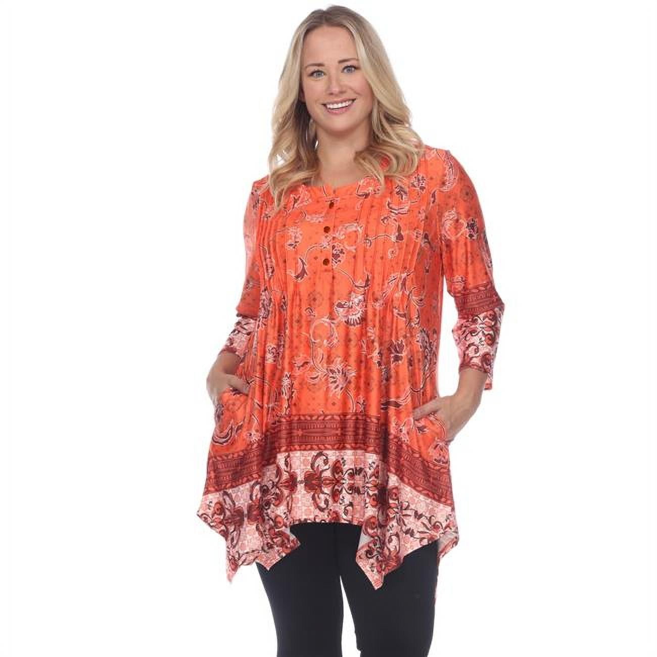 white mark plus size tunics