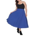 thumbnail image 1 of White Mark Women's Plus 'Tasmin' Flare Midi Skirts, 1 of 5