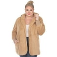 thumbnail image 1 of White Mark Women's Plush Hooded Cardigan with Pockets, 1 of 6