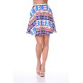 thumbnail image 1 of White Mark Women's Printed Flare Skirt, 1 of 3