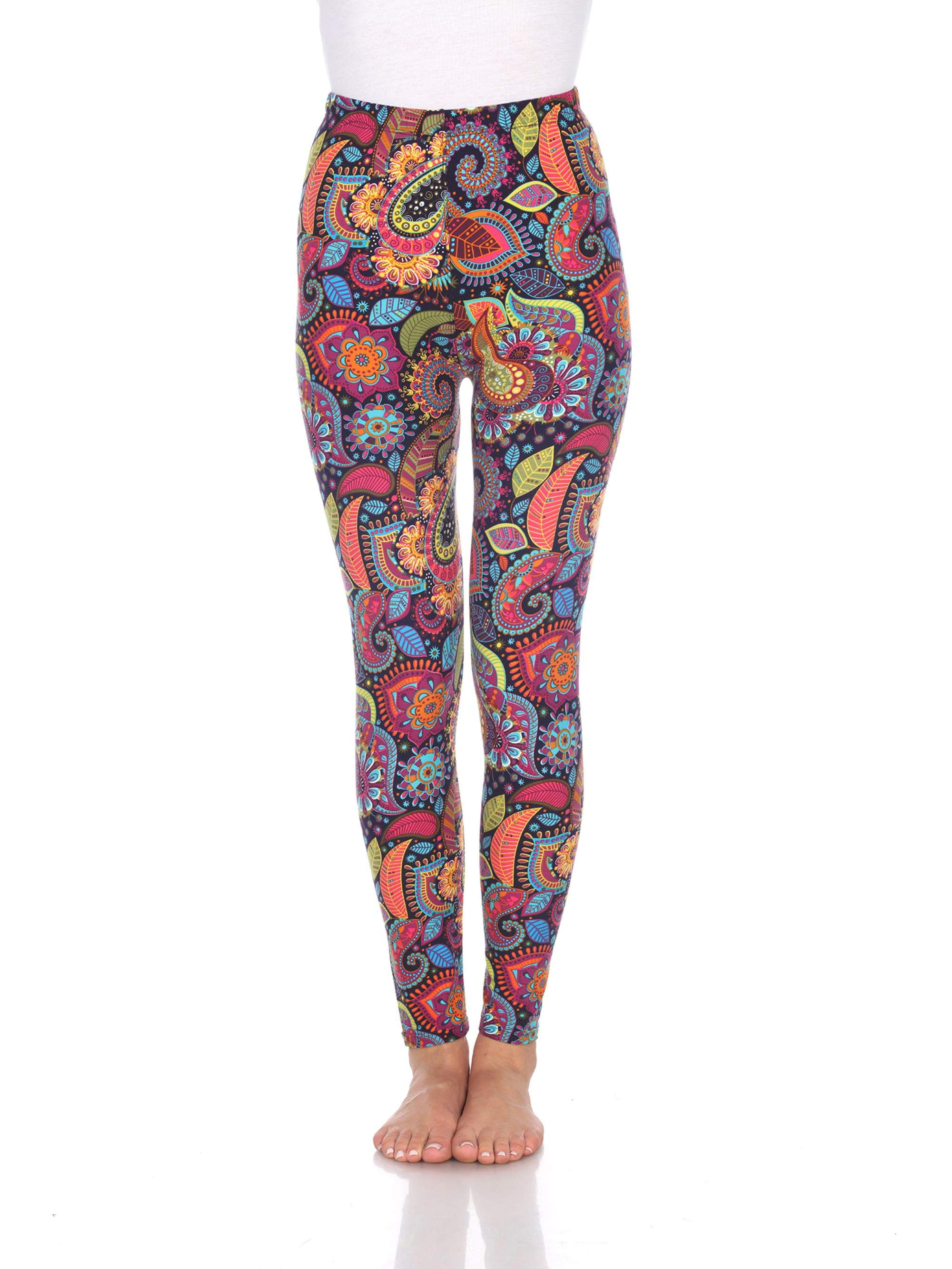 White Mark Women's Printed Leggings - Walmart.com