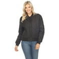 thumbnail image 1 of White Mark Fashion's Quilted Puffer Bomber Jacket, 1 of 7