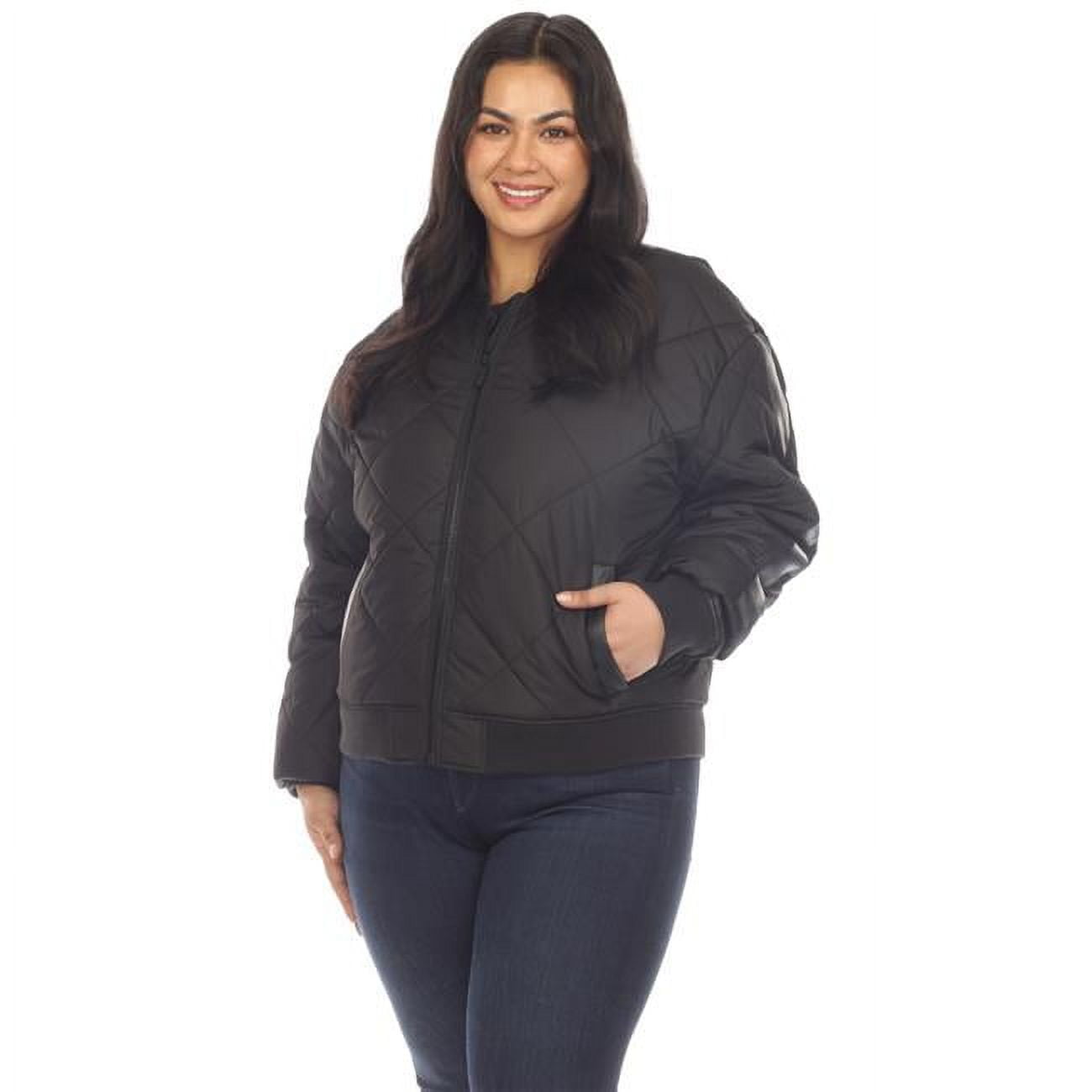 White Marble Women's Bomber Jacket