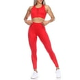 thumbnail image 1 of White Mark Women's Racer Back Sports Bra & Mesh Leggings Set, 1 of 6