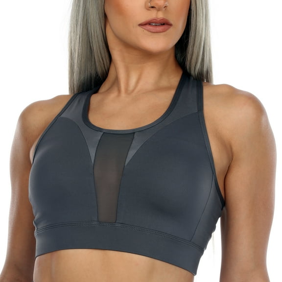 White Mark Women's Racer Back Sports Bra
