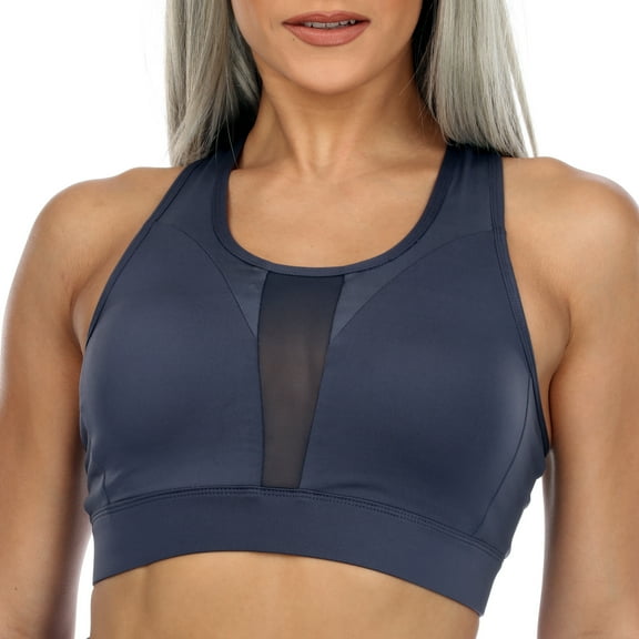 White Mark Women's Racer Back Sports Bra