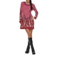 thumbnail image 1 of White Mark Women's Sandrine Embroidered Sweater Dress, 1 of 5