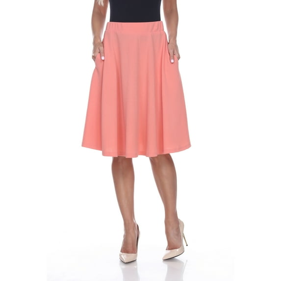 White Mark Women's Saya Flare Skirt