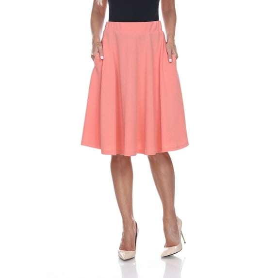 White Mark Women's Saya Flare Skirt
