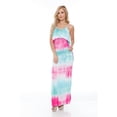 thumbnail image 1 of White Mark Womens Kaleatie Dye Overlay Maxi Dress Blue M, 1 of 5