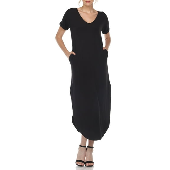 White Mark Short Sleeve Maxi Dress, Women's