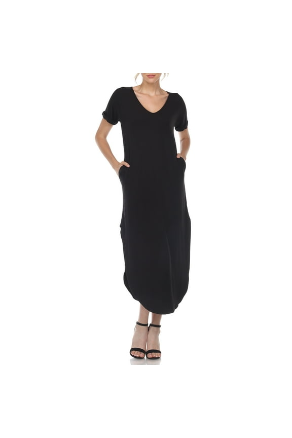 Short Sleeve Maxi Dress, Women's