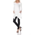 thumbnail image 1 of White Mark Women's Solid Color Tunic Top, 1 of 5