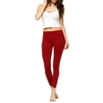 thumbnail image 1 of White Mark Women's Solid Leggings, 1 of 4