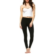 White Mark Women's Solid Leggings