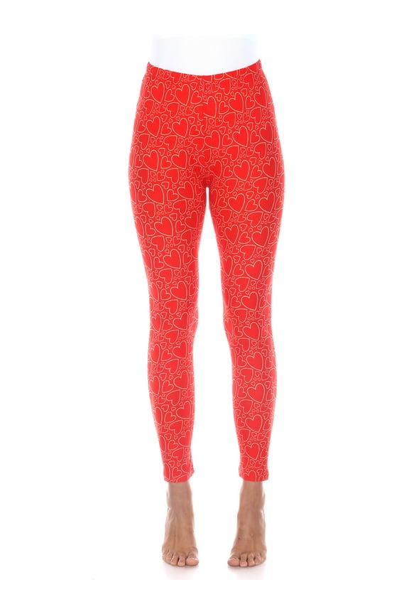 Women's Super Soft Heart Print Leggings