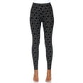 thumbnail image 1 of White Mark Women's Super Soft Heart Print Leggings, 1 of 4