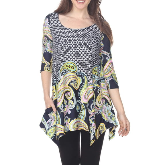 White Mark Women's Teagan Tunic Top