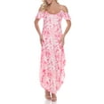 thumbnail image 1 of White Mark Women's Tie-Dye Cold Shoulder Maxi Dress, 1 of 4