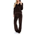 thumbnail image 1 of White Mark Women's Velour 2 Piece Set, 1 of 5