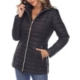 thumbnail image 1 of White Mark Women's Zip Up Puffer Coat, 1 of 5