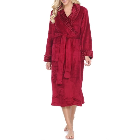 White Mark Women's and Women's Plus Super Soft Lounge Robe