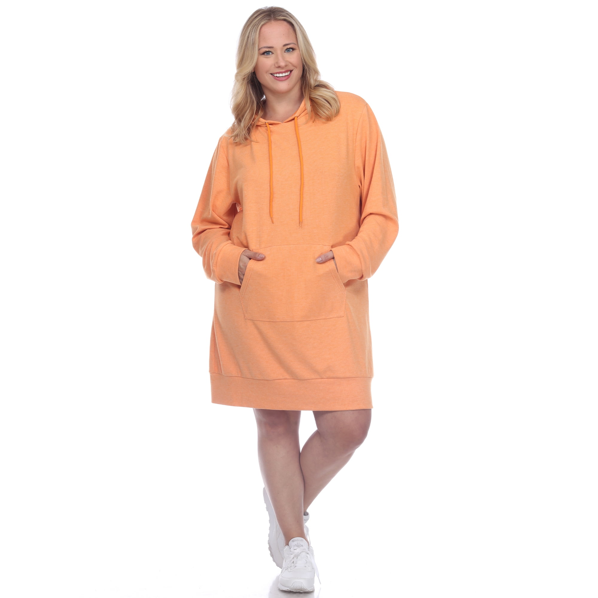 White Mark Womens Hoodie Sweatshirt Dress Fleece Material Various Sizes Available