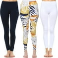 thumbnail image 1 of White Mark Women's 3-Pack Printed Leggings, 1 of 2