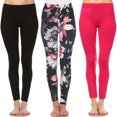 thumbnail image 1 of White Mark Women's 3-Pack Printed Leggings, 1 of 2