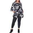 thumbnail image 1 of White Mark Womens Plus Floral Print  Tunic Top, 1 of 2