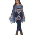 thumbnail image 1 of White Mark Womens Marlene Tunic Blouse, Multicoloured, Plus Size, 2X, 1 of 2