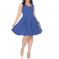 thumbnail image 1 of White Mark Womens Plus Party Short Fit & Flare Dress, 1 of 1