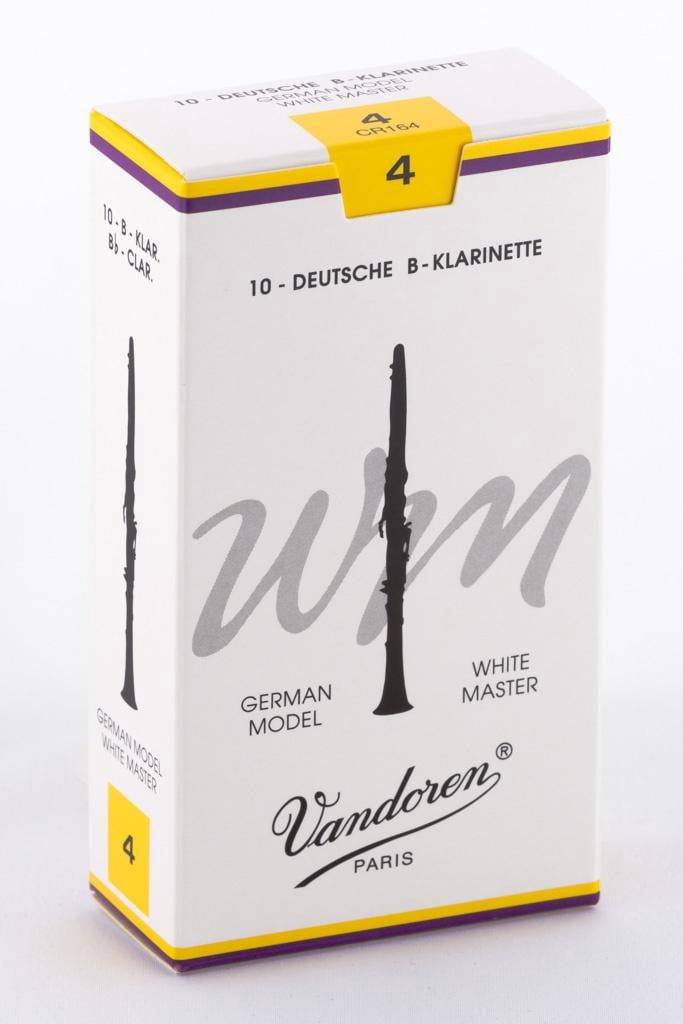 Vandoren White Master German Bb Clarinet Reeds / Non-Traditional Cut ...